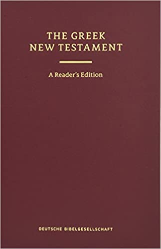 A reader's Greek New Testament is helpful for students of Greek since it does not require that you know every Greek word. Instead, rarely used words are footnoted so you can gain fluency in reading. 